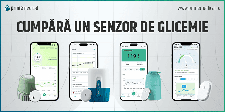 Senzori de Monitorizare COntinua a Glicemiei de la Prme Medical - Linx CGM, Sibionics GS!, Roche Accu-Check SmartGuide