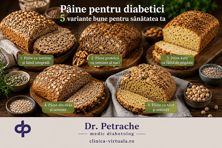 Pâine pentru diabetici – 5 variante bune pentru sănătatea ta